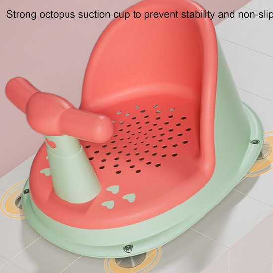 Babybadzitje Opvouwbare Stand Babybad met Sterke Zuigspray Ontworpen Baby Bad Baby Bad Zitje Baby Zitje Baby Bad Stoel met Anti-Slip Mat Rugleuning — afbeelding 3