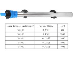 Stainless Steel Aquarium Verwarmer met Zuignap voor Constante Temperatuurregeling van de Visbak - 500W, 220V, Geschikt voor Huisdieren en Vissen