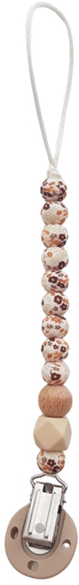Chewies & More Speenkoord - Mon Fleur - Brown Flower