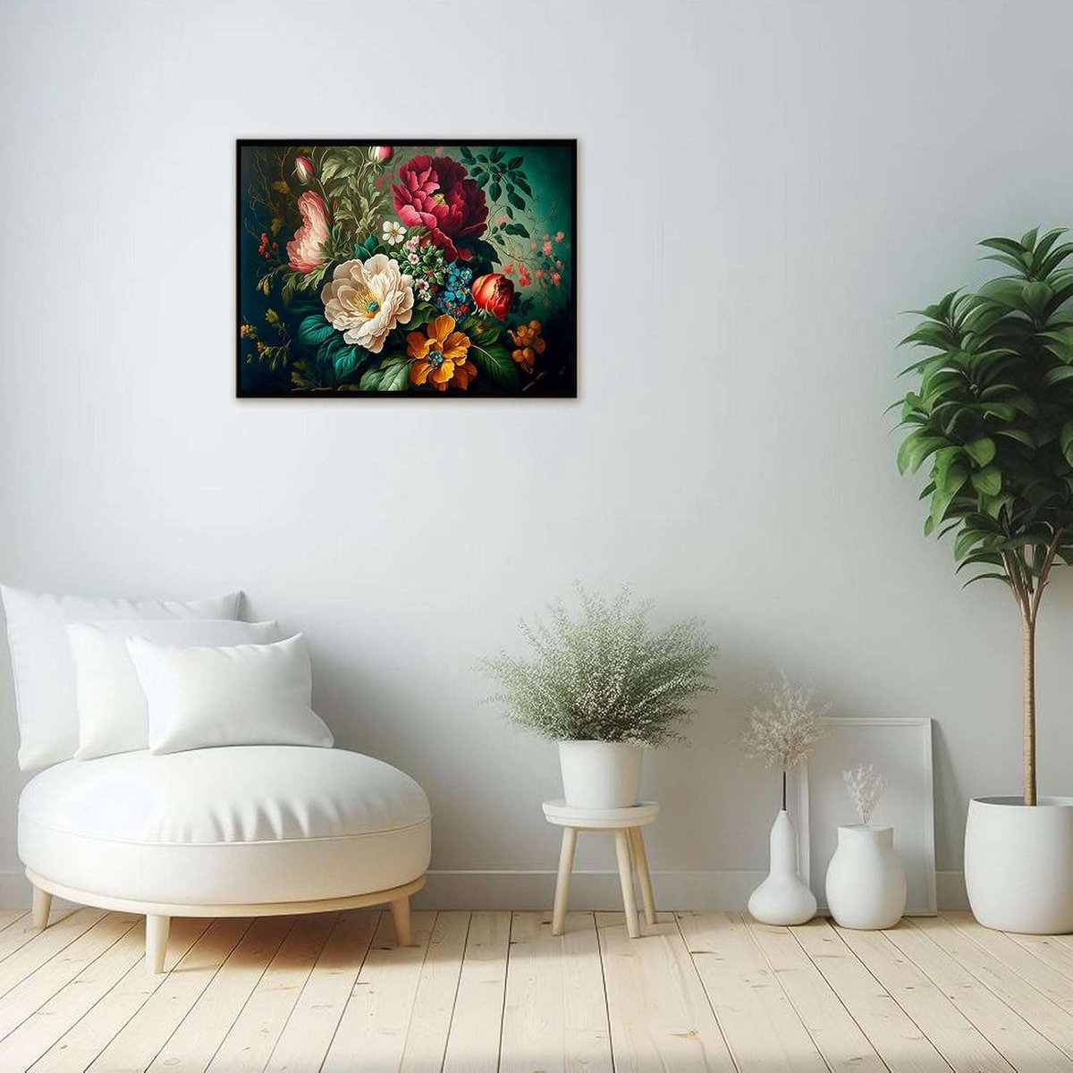 CE - Schilderen op Nummer - Bloemen - 40x50cm - Inclusief Verf