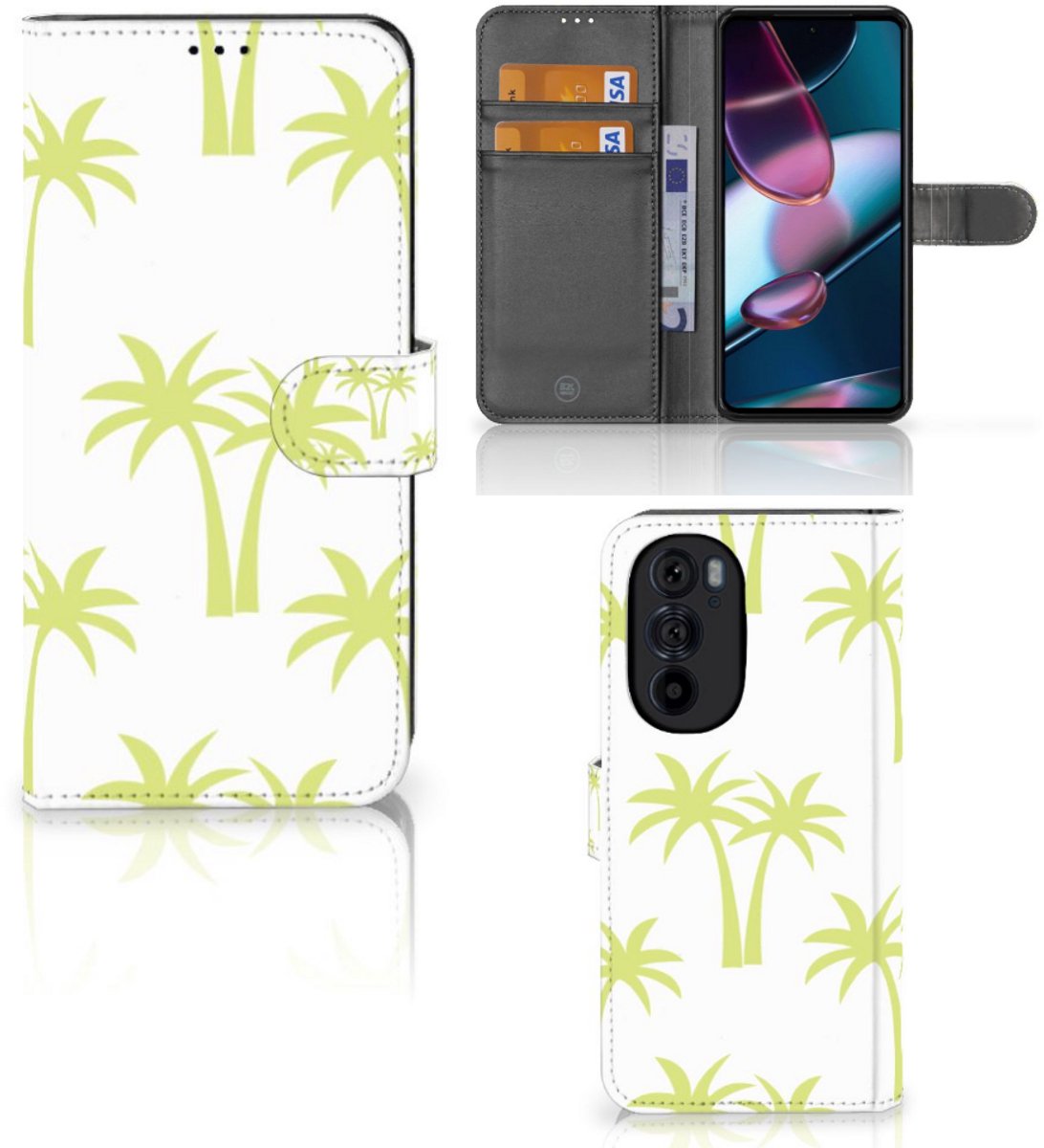 Motorola Edge 30 Pro Hoesje Palmtrees