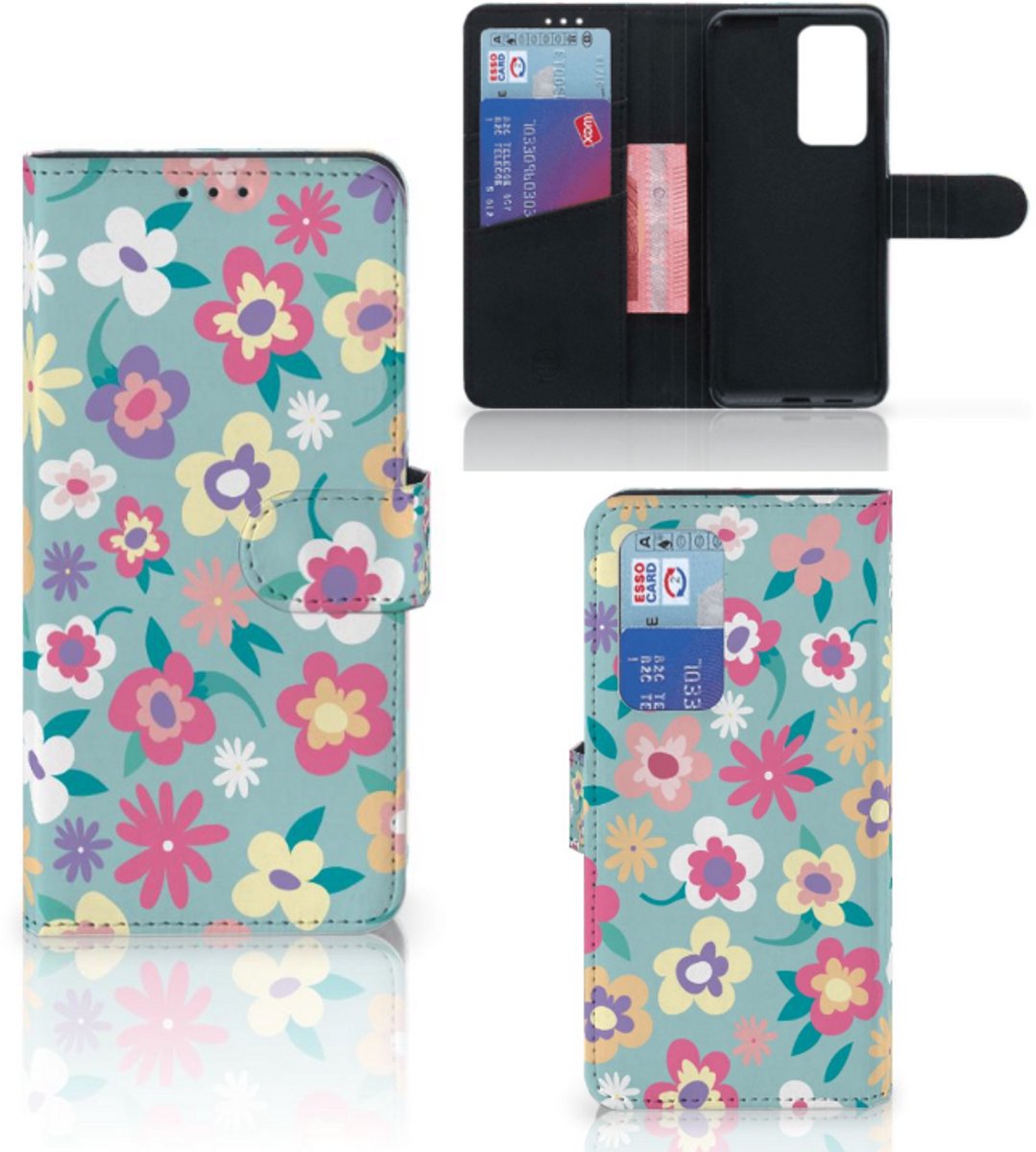 Huawei P40 Pro Hoesje Flower Power