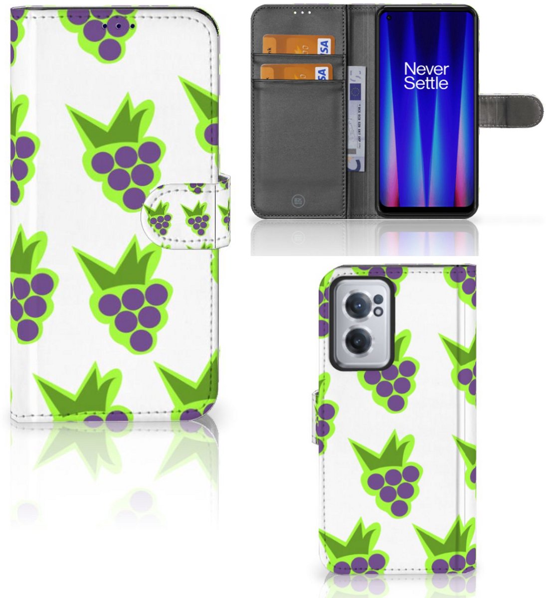 OnePlus Nord CE 2 Book Cover Druiven