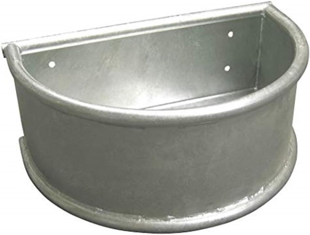Kerbl 32484 ronde trog, zware uitvoering, thermisch verzinkt, inhoud 28 l