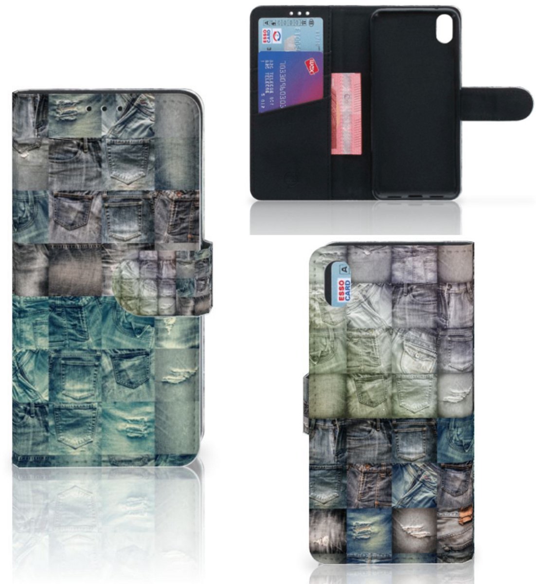 Boekhoesje voor Wallet Case met Pasjes Xiaomi Redmi 7A Spijkerbroeken