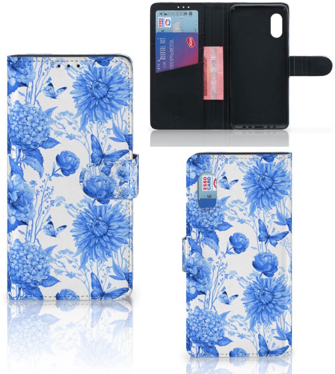 Hoesje voor Samsung Xcover Pro Flowers Blue