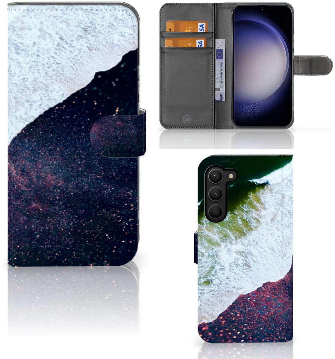 Samsung Galaxy S23 Plus Book Case Sea in Space
