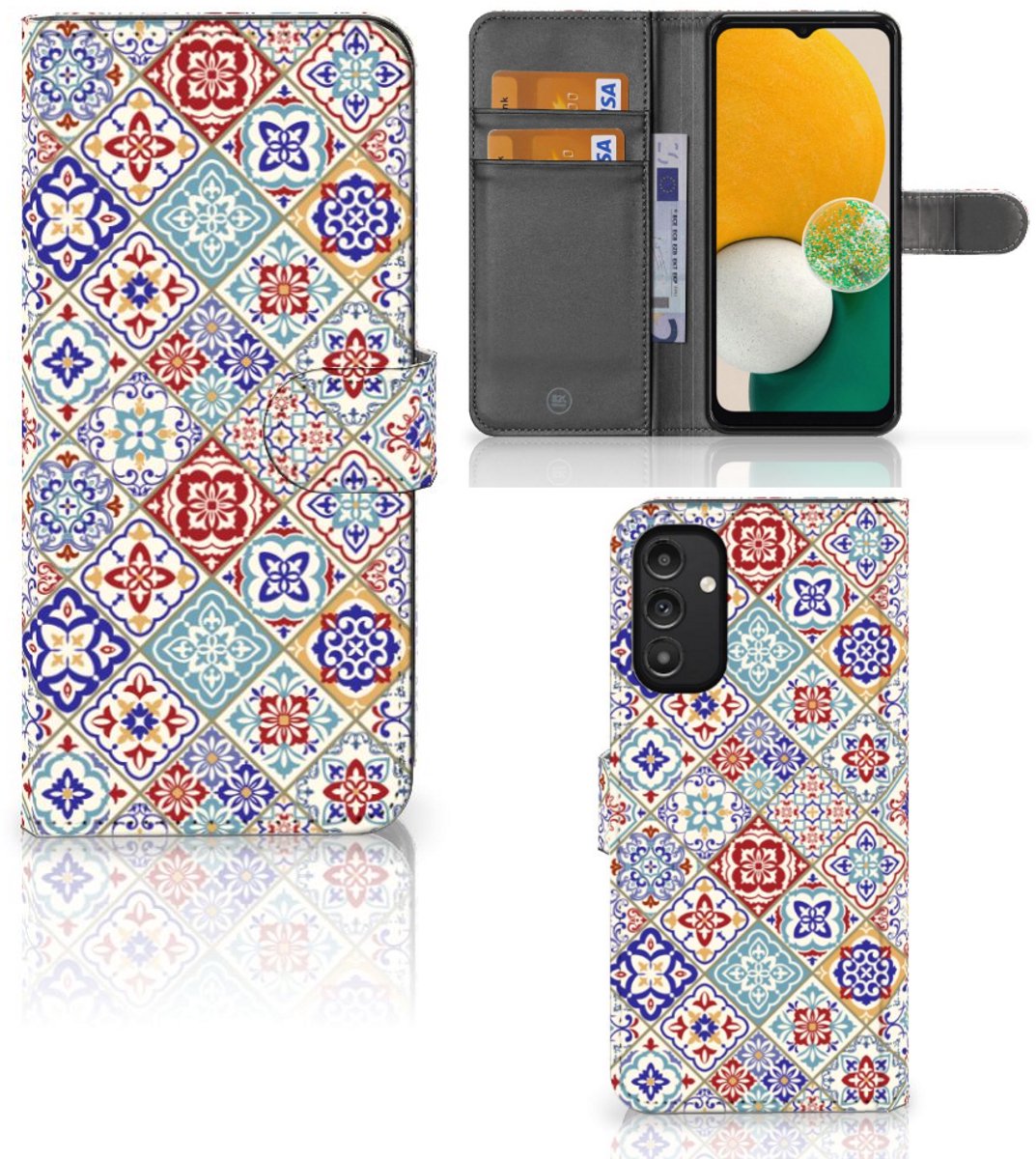 Samsung Galaxy A14 4G Bookcase Tiles Color