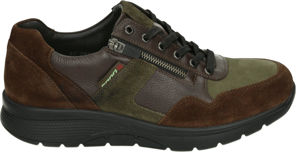 Mephisto Sano - AMORY VELSPORT - Vrije tijdsschoenenHeren veterschoenHeren sneakersCasual - Kleur: Bruin - Maat: 46