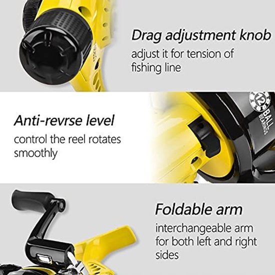 VGEBY1 Baitcasting Fishing Reel - Ambidextrous, Duurzaam en Krachtig voor Zoet- en Zoutwater — afbeelding 5