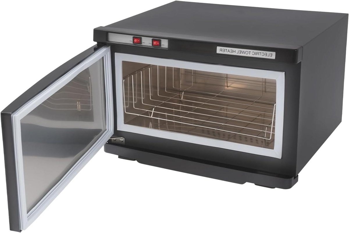 Handdoekwarmer - Desinfectiekast Verwarmer - Handdoeken Verwarmen - 360 Graden Verwarming - 25 Liter - Zwart