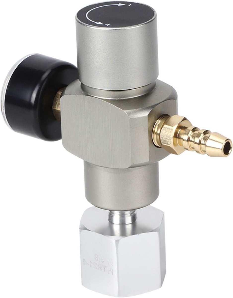 Mini CO2 Gas Regulator met 30 psi Soda Pressure Gauge en Adapter voor Bier Kegerator en Carbonatie Systemen