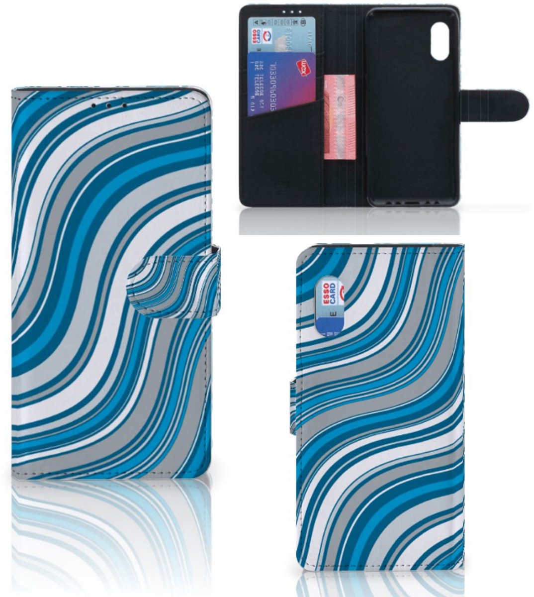 Samsung Xcover Pro Telefoon Hoesje Waves Blue