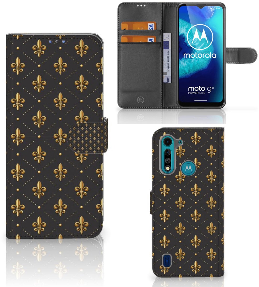 Motorola G8 Power Lite Telefoon Hoesje Franse Lelie