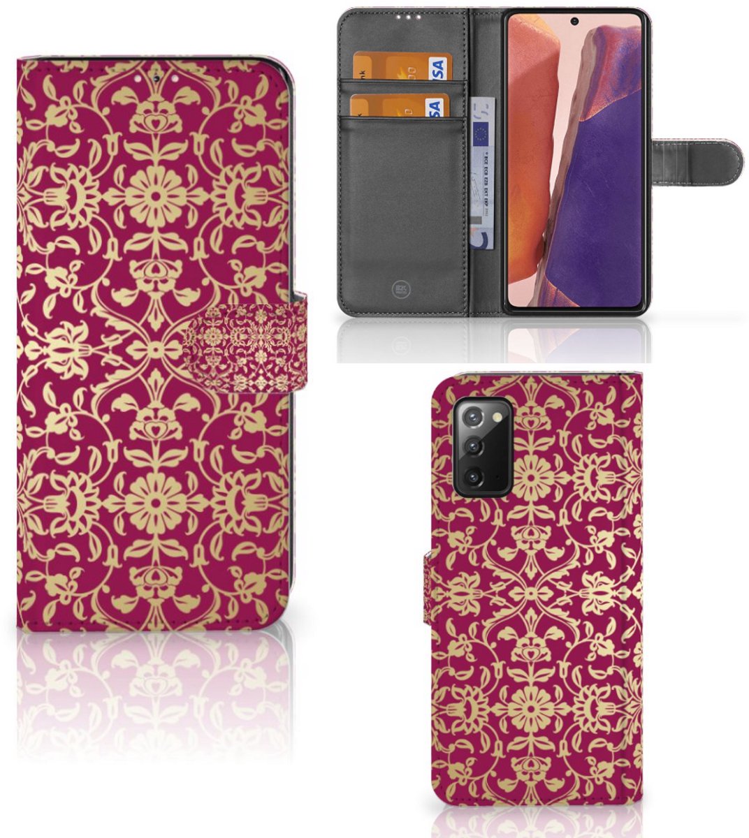 Wallet Case Samsung Galaxy Note 20 Barok Pink