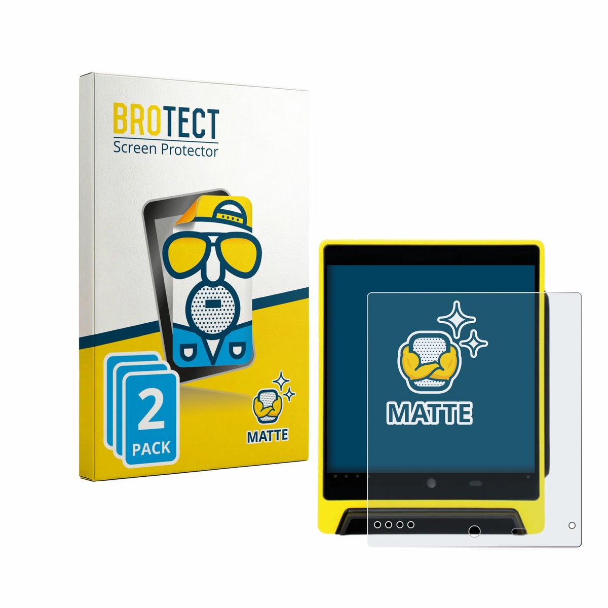 BROTECT - Screenprotector voor Nayax VPOS Media 4 - Folie Beschermfolie matte 2 Stuks