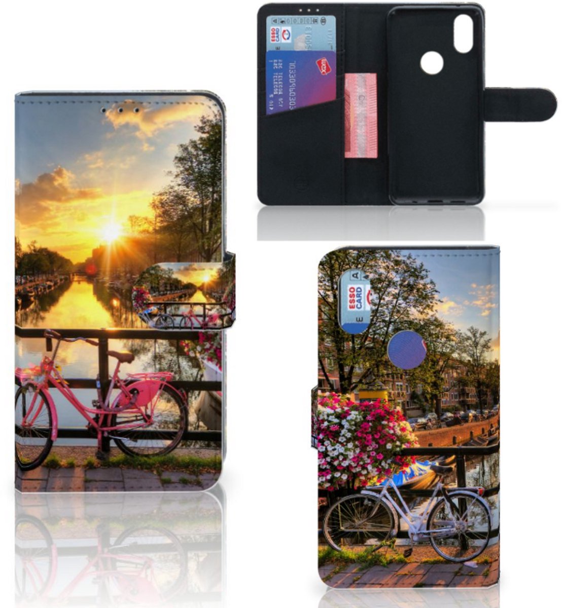 Book Case voor Xiaomi Mi Mix 2s Flip Cover Amsterdamse Grachten