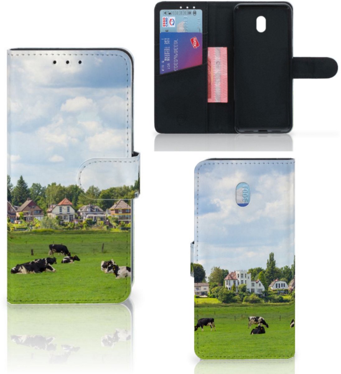 Xiaomi Redmi 8A Telefoonhoesje met Pasjes Koeien