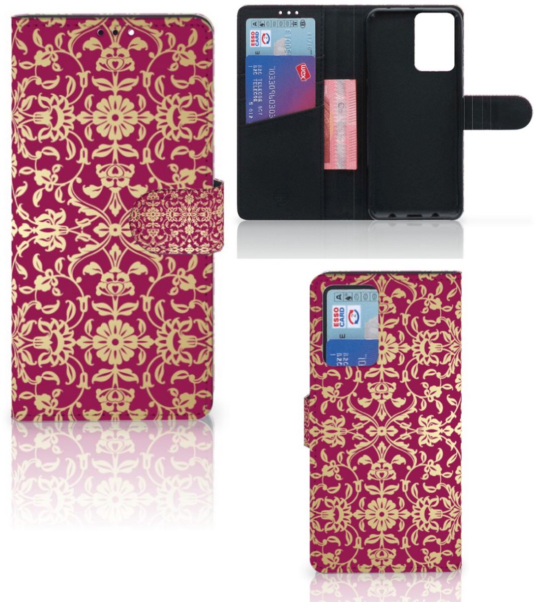 Wallet Case Xiaomi Redmi Note 10 Pro Barok Pink
