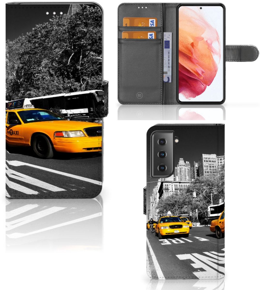 Samsung Galaxy S21 Flip Cover New York Taxi