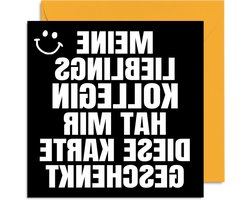 Stuff4 Funny Birthday Cards for Coworker and Women - My Favorite - Greeting Card for Colleague Girlfriend's Birthday 145mm x 145mm Funny Humor Bday Greeting Cards