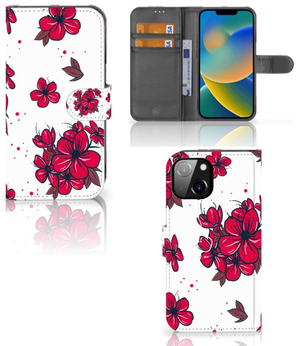 Apple iPhone 14 Hoesje Blossom Red