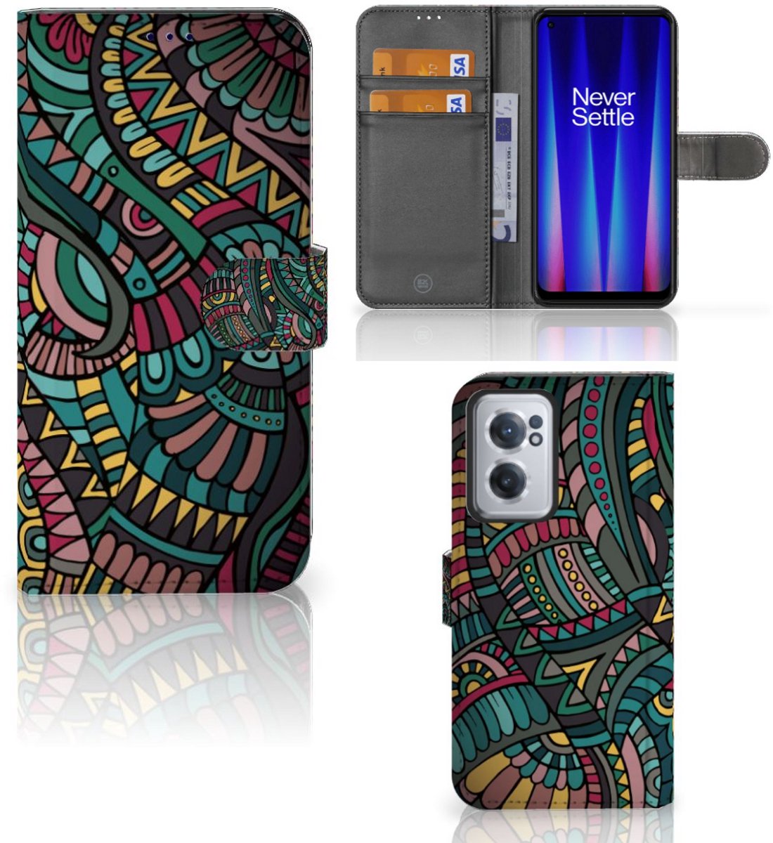 OnePlus Nord CE 2 Telefoon Hoesje Aztec