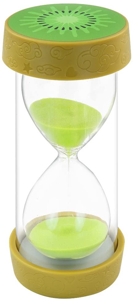 Cosensi - Fruit Hourglass Sand Timer - Kleurige zandtimer - Veilig en handig voor koken - Kiwi - Creatief decor voor jouw huis - Geschikt voor spel...