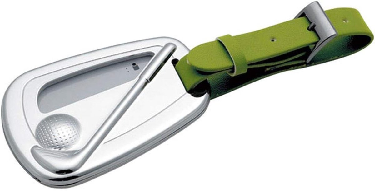 Tag voor Golftas - Adreslabel Golf - Bagage Identificeren - Stevig Staal - 7x4.8x0.8 cm - Zilverkleurig