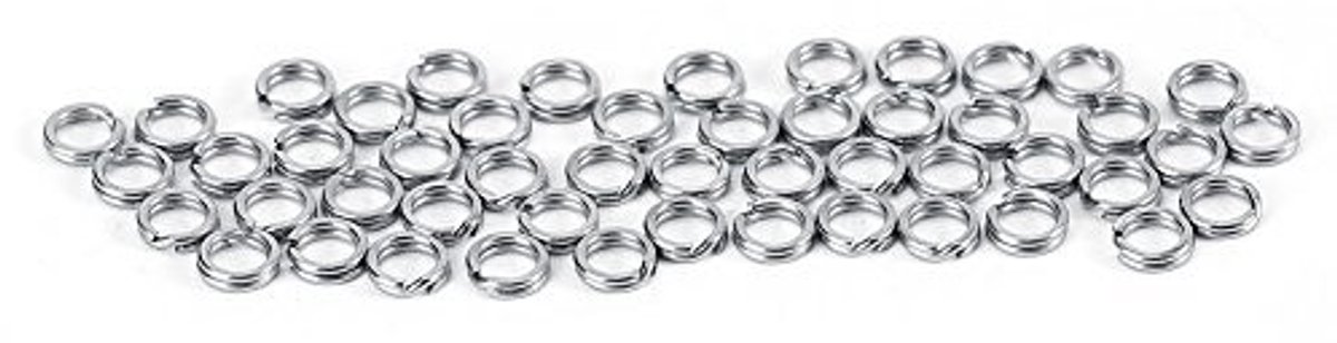 MTTproducts- Splitringen 50 stuks - RVS Connector - Anticorrosief - Sterk - Duurzaam - Lichtgewicht - Visconnector