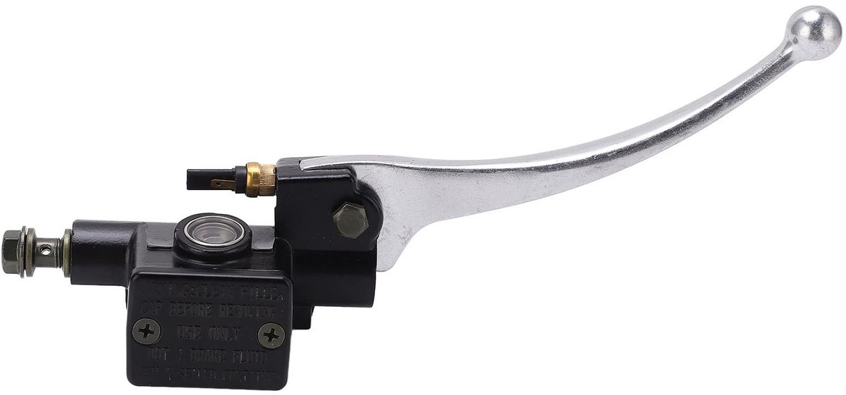 MTTproducts- Schijfrem Pomp Aluminium - Hydraulische Rem Koppeling - Hoofdcilinder - Rechtsboven - Compatibel met PX 125/200 Scooter - Rempomp
