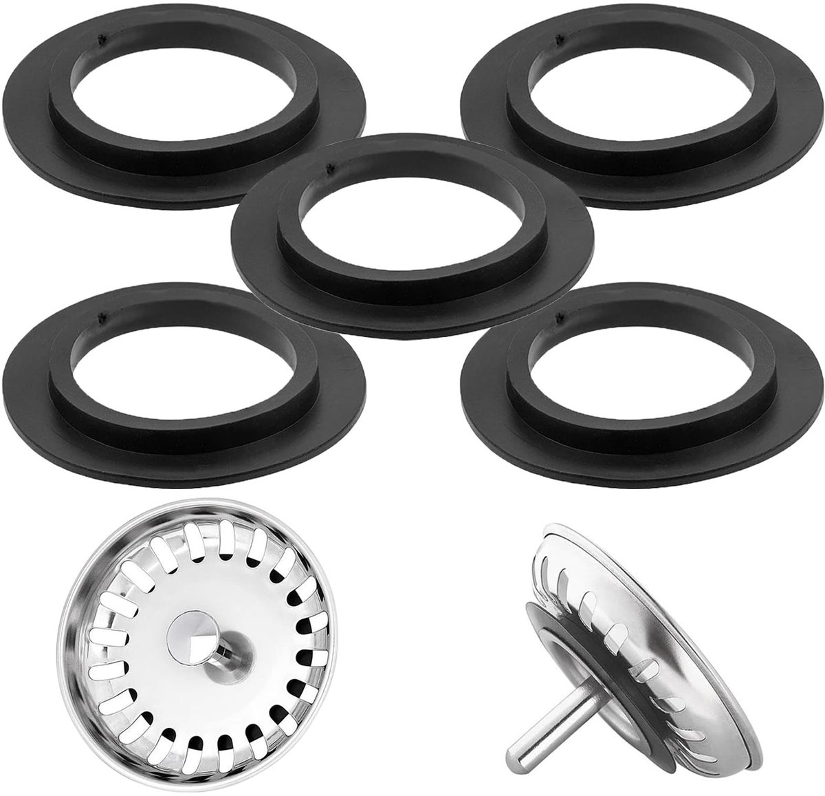 MTTproducts- Wastafelstop Universele Lipafdichting - Afdichtingsring - Afdichting Afvoerventiel - Hoogwaardig Siliconenmateriaal - 43 mm Diameter - Afdichtring