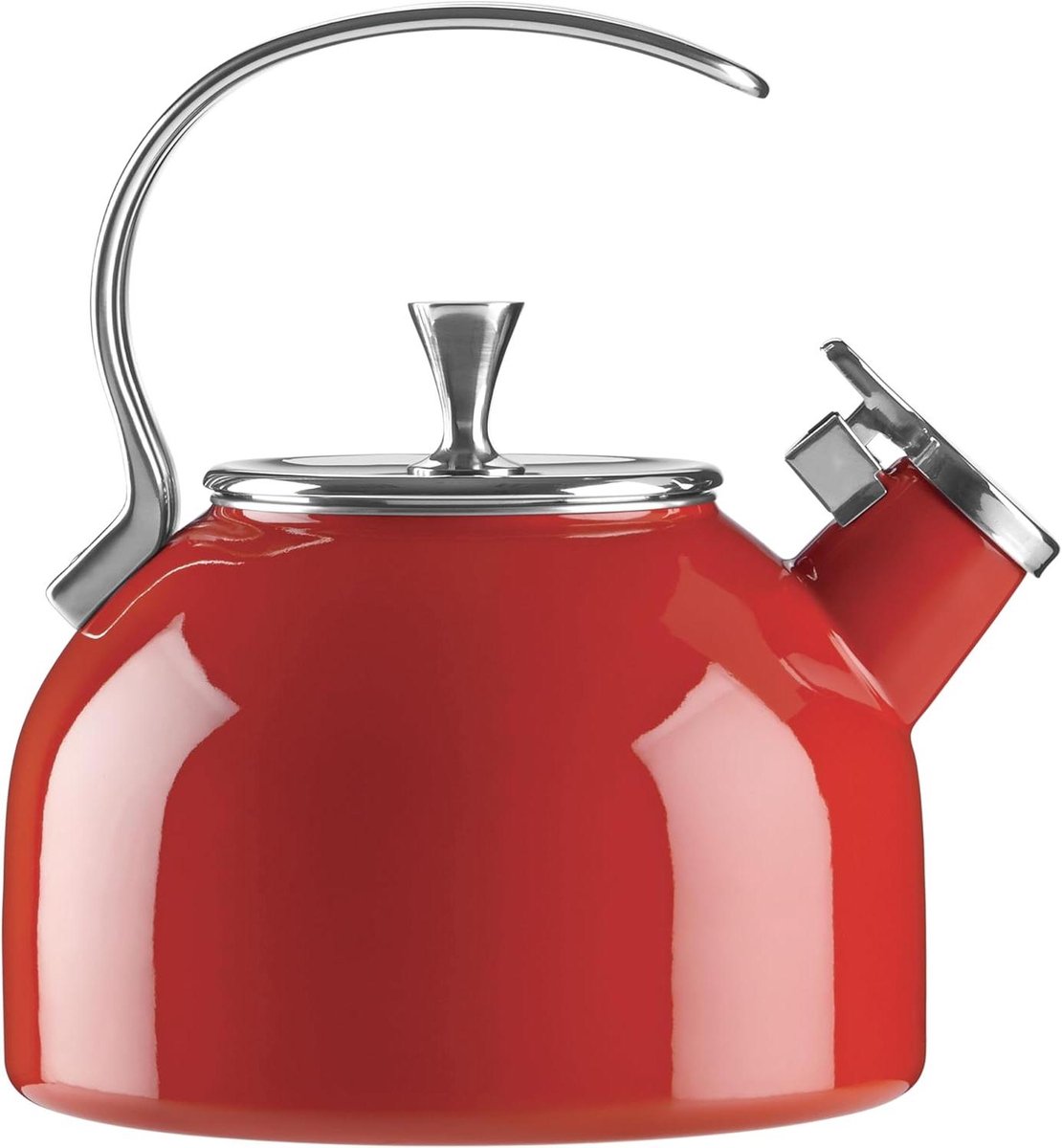 Elektrische Ketel - Waterkoker - Koffie Thee - Fluitfunctie - 2.5 Liter - Rood