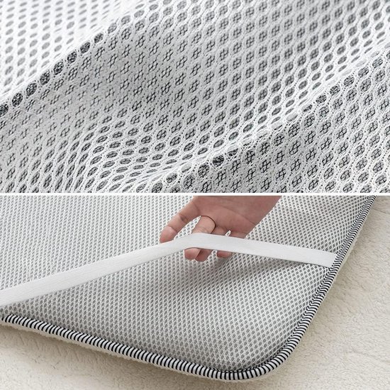 Japanse Vloermatras - Futon slaapmat - Comfortabel slapen - Opvouwbaar en draagbaar - 80x190cm - Wit — afbeelding 5