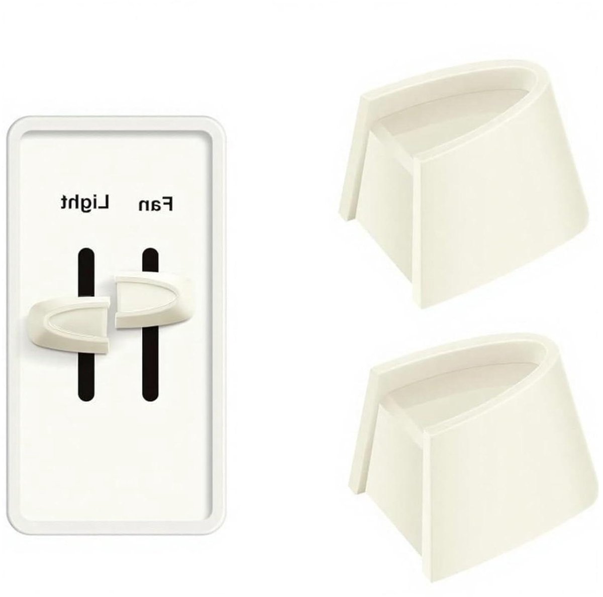 Dimmer Schakelaar Knop - Vervangingsonderdeel Bediening - Licht Ventilator Regeling - Stabiele Soepele Aanpassing - 4 Stuks - Beige