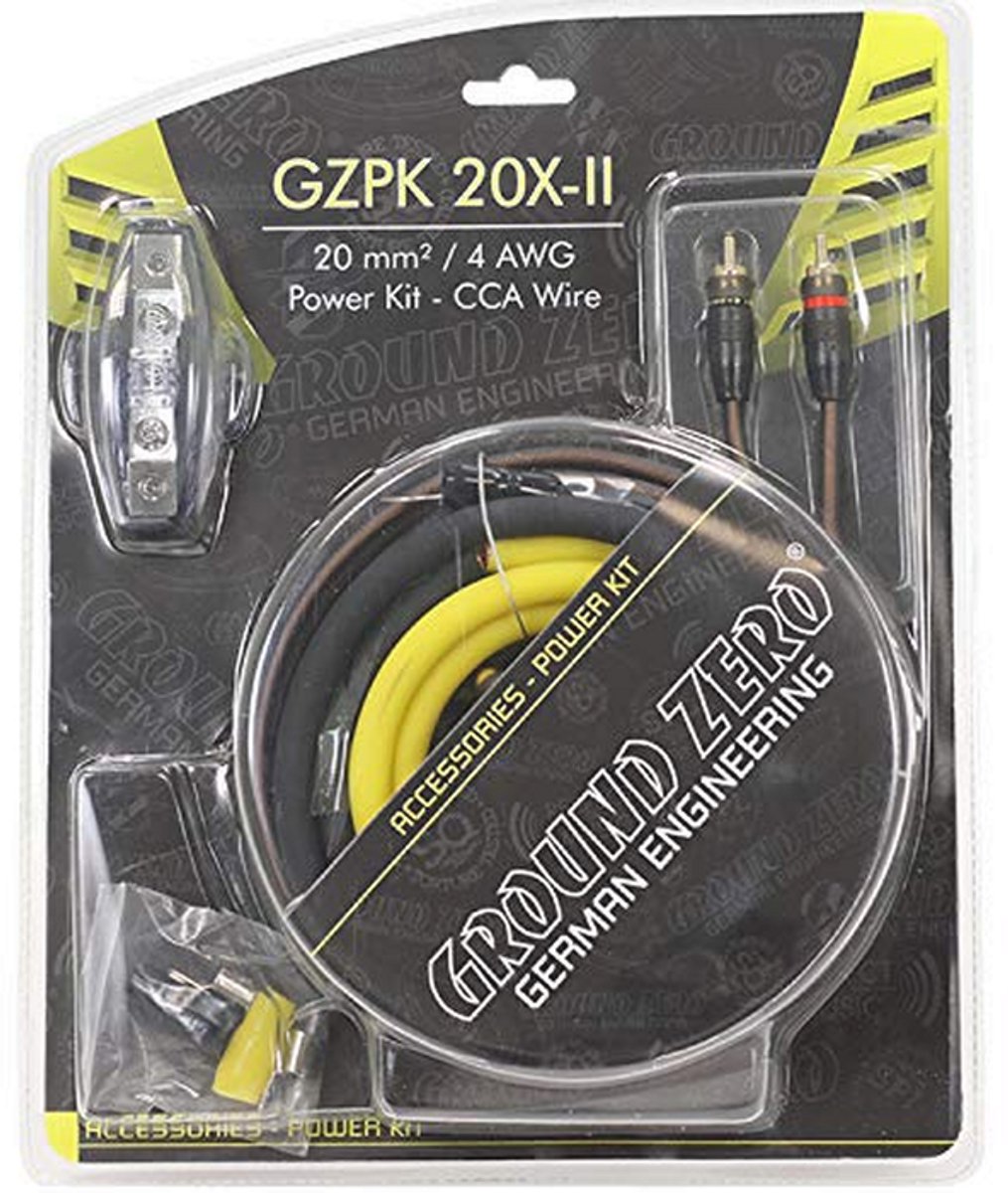 Bedradingsset 4 AWG met Mini-ANL fuseholder - 20 mm² - 5,2 m lengte
