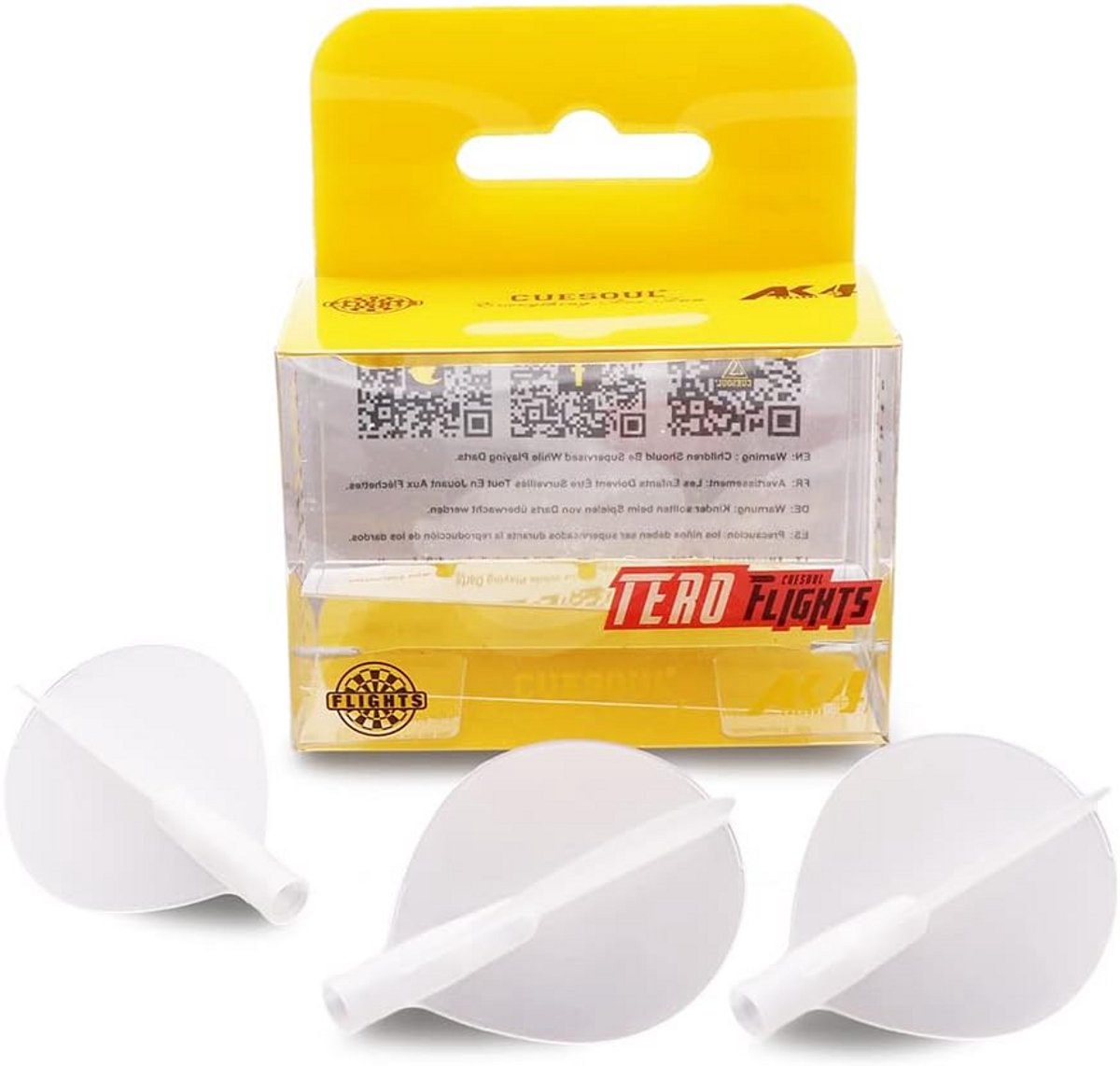 Dartflights Peervorm Set van 3 - Geschikt voor Alle Dartpijlen