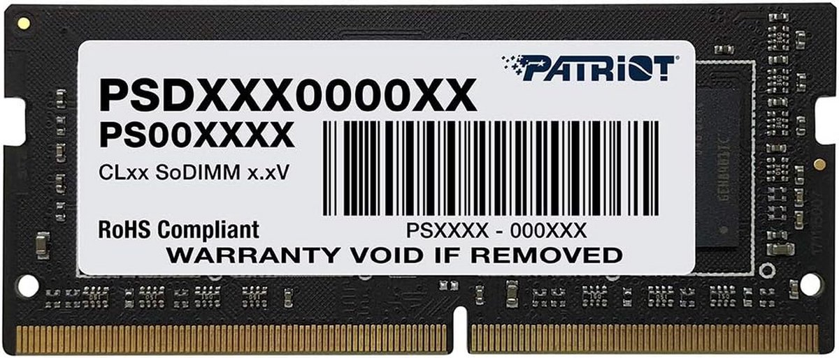 16GB DDR4 2400MHz Laptop Werkgeheugen SODIMM - PC4-19200 - 16GB (1x16GB)
