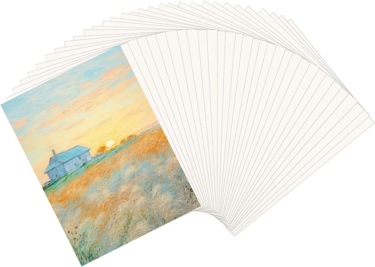 Dik A4 Watercolour Papier 300 g/m² - 50 Vellen voor Schilderen, Tekenen en Creatieve Projecten voor Kinderen en Beginners