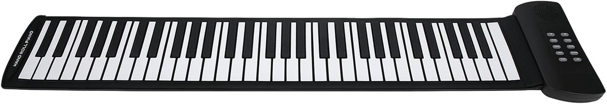 Opvouwbaar Rolbaar Piano Keyboard met 61 Toetsen en Opnamefunctie