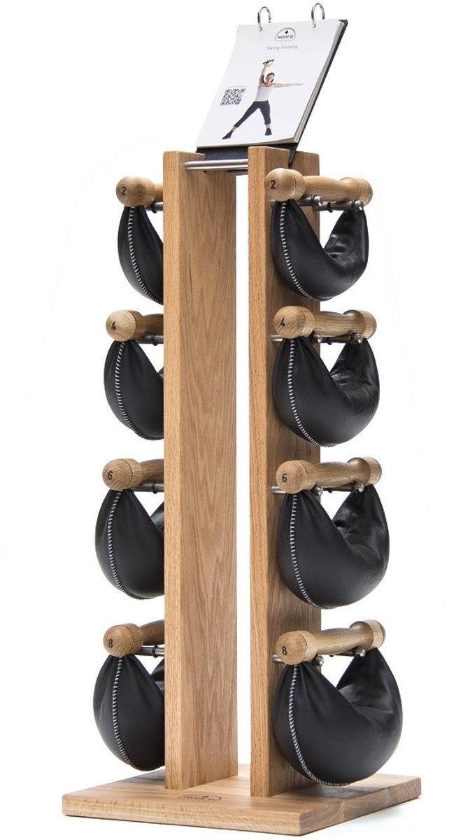 Nohrd Swing Bell Toren Set - Natural Oak - Kettlebell Set - Gewichten - 2+4+6+8 kg