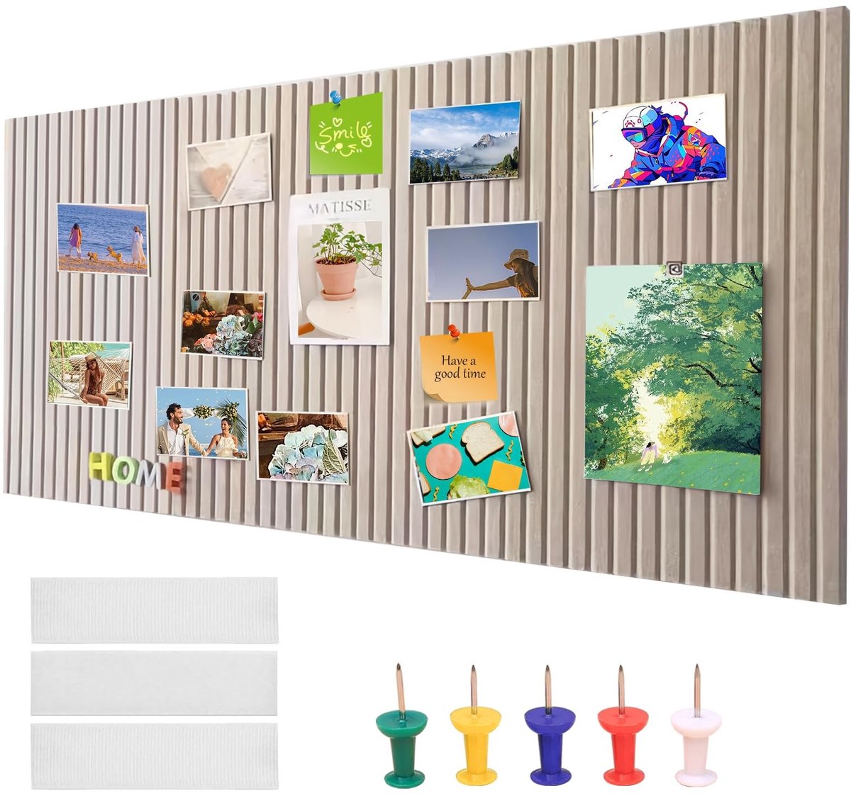 Cosensi- Kurkbord 60 x 40 cm - Groot - Zelfklevend - Vilt - 0,9 cm dik - Voor foto's/notities - Prikbord