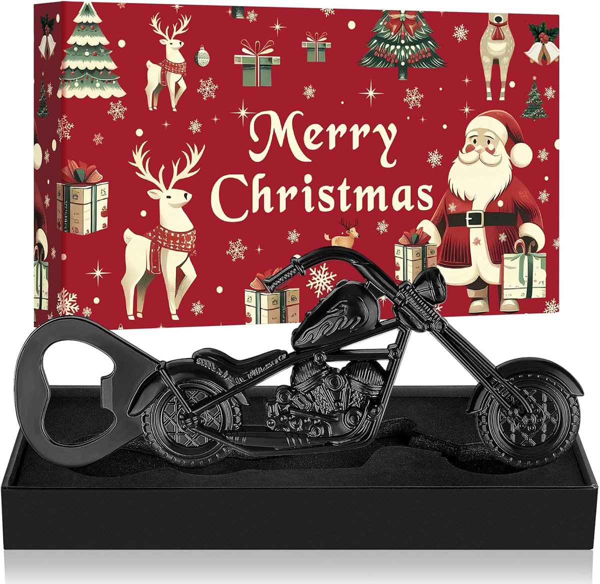 Motorfiets Bieropener in Cadeauverpakking, Uniek Geschenk voor Hem