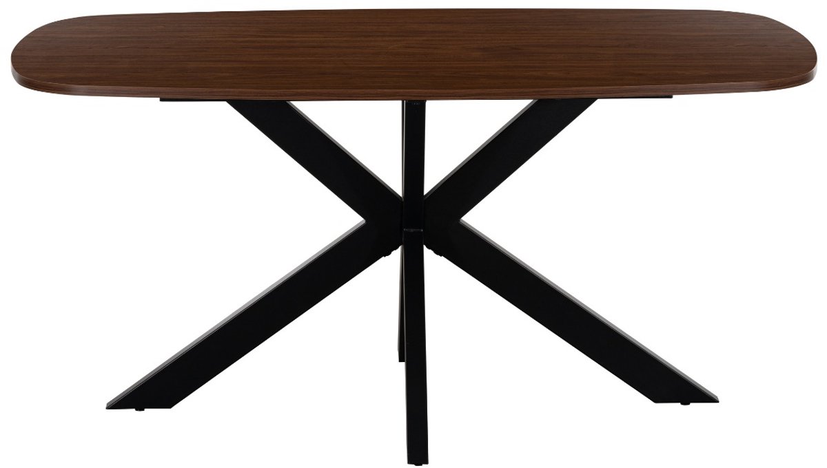 Giga Meubel Eettafel Jaimy - Walnoot - Deens Ovaal - 160 x 90 x 76 cm
