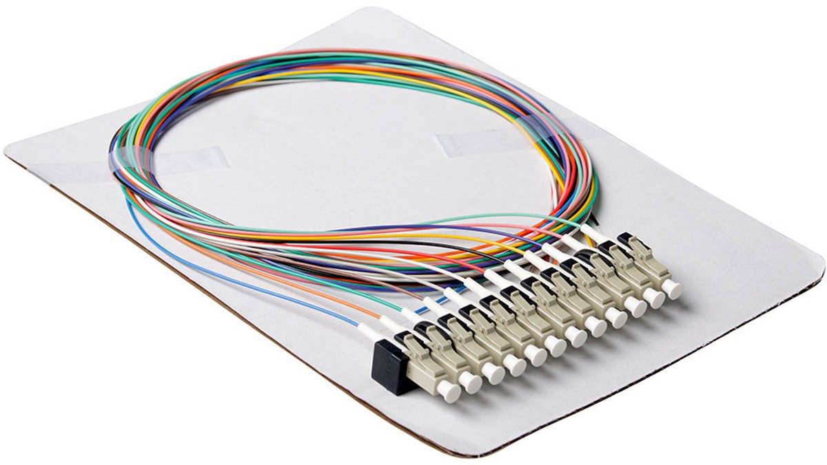 ACT RL9982 LC 9/125 OS2 Fiber Pigtail - 12 stuks - 2 meter