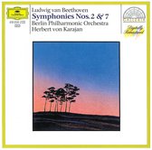 Beethoven: Symphonien no 2 & no 7 / Karajan, Berlin Phil