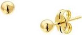 Robimex Collection Oorknoppen Bol Massief Goud 3 mm