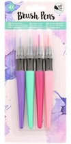 Brush Pens, 4 kleuren set