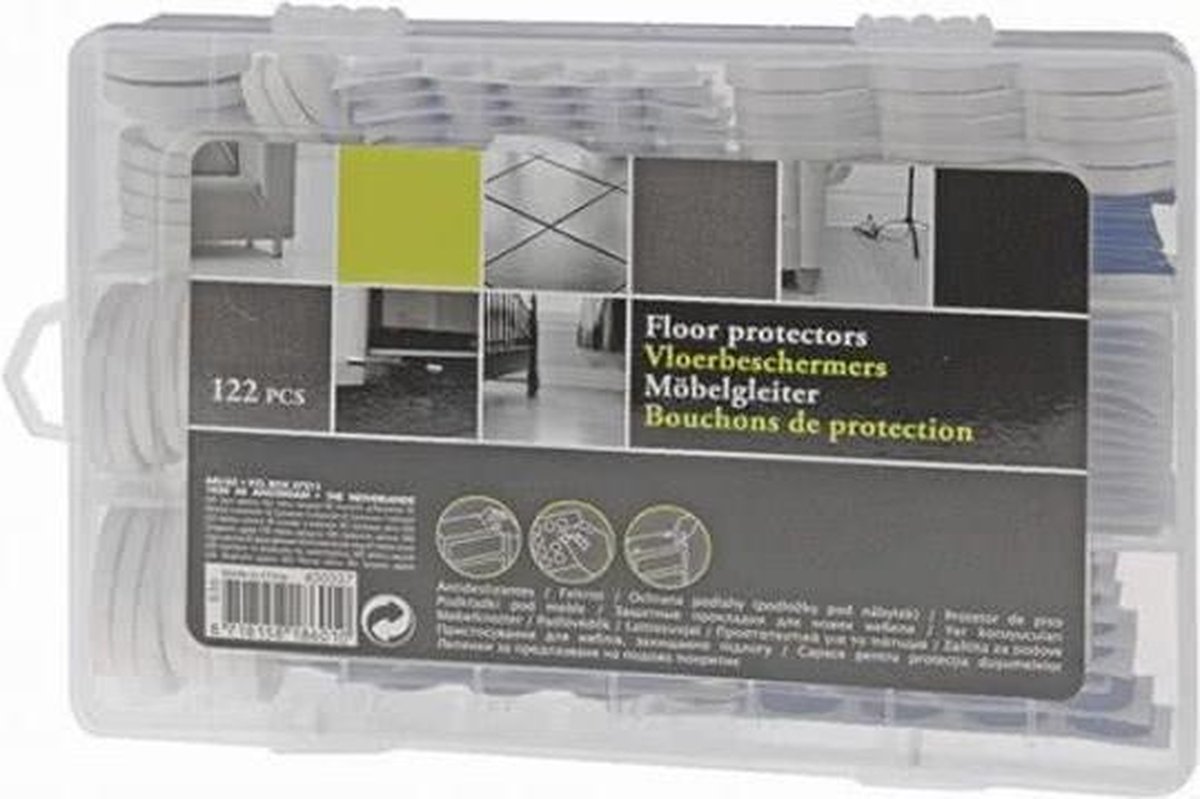 122 Viltjes Vloerbeschermersset - Zelfklevende Vilt stoelpoot beschermers - Antikras & anti-slip