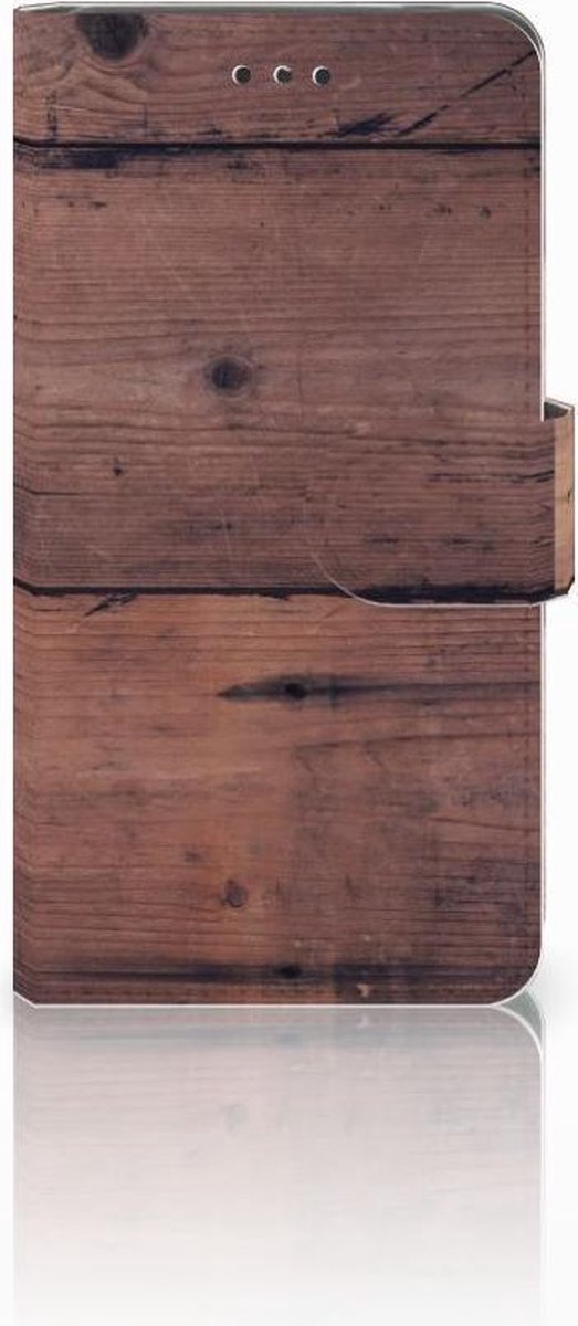 Nokia 7 Book Style Case Old Wood